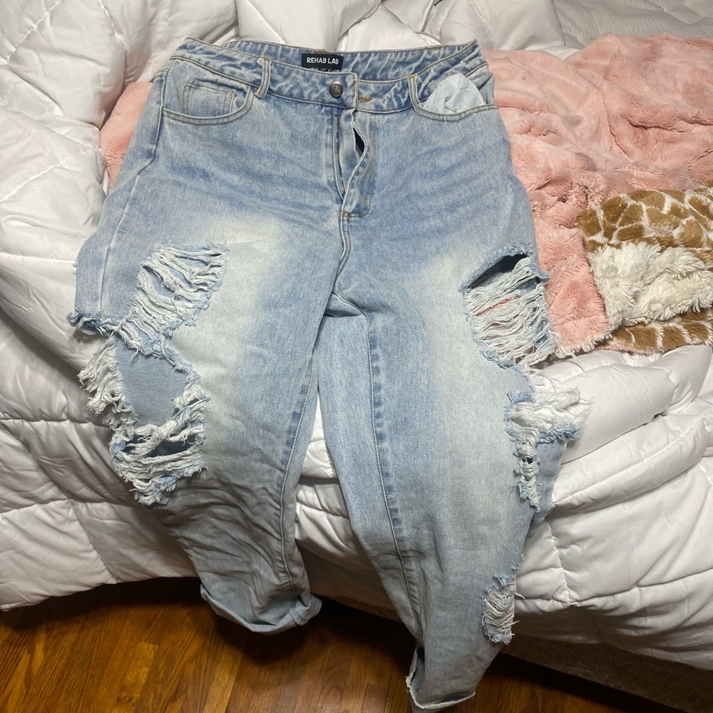 Rehab Lab mom style jeans